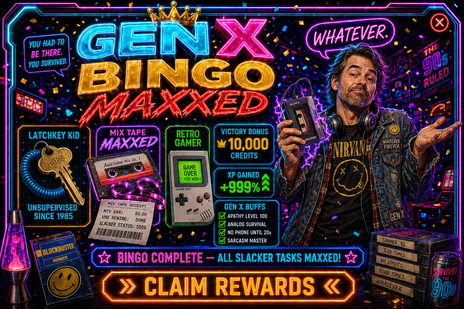 Gen X Bingo Maxxing